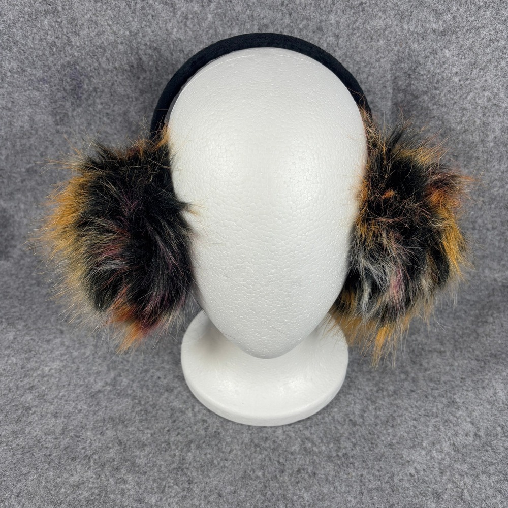Christian Siriano New York Women Faux Fur Earmuffs OS Multicolor Winter Warm NWT